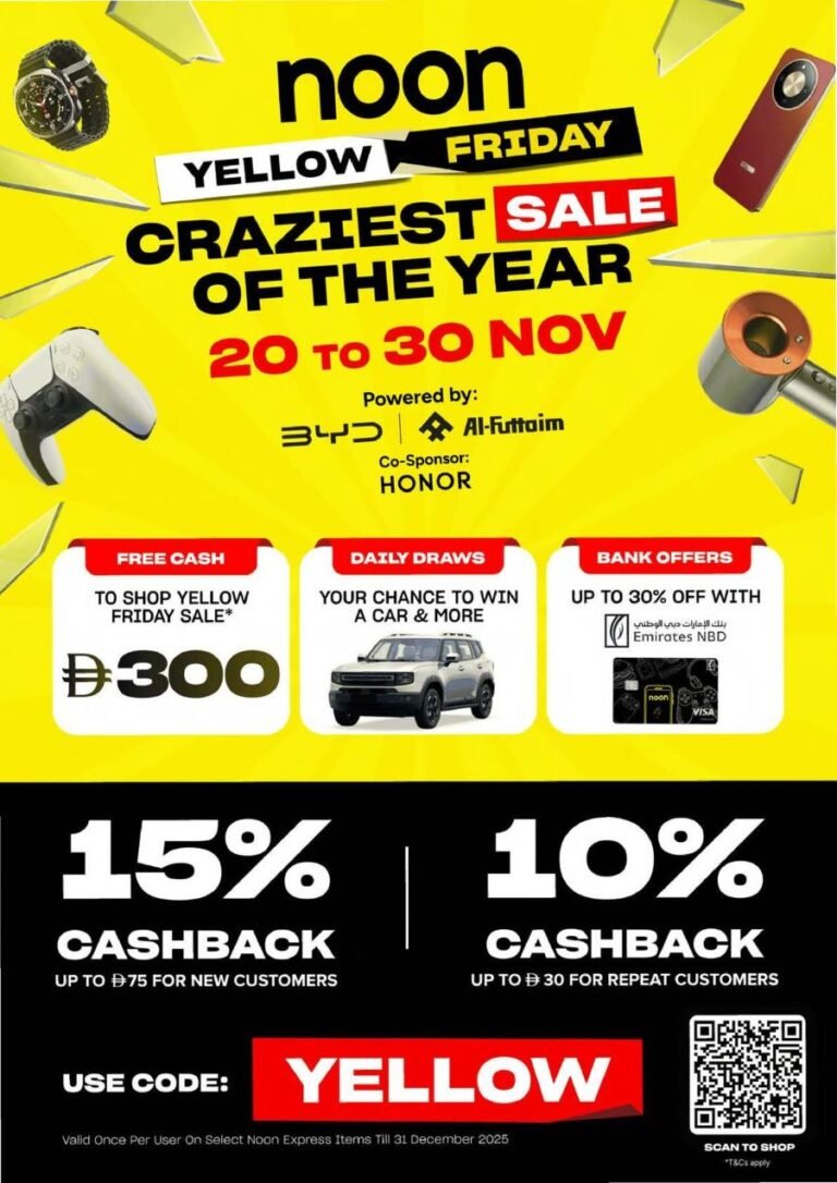 Noon Yellow Friday Sale