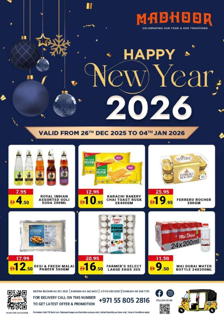 Madhoor Stores New Year offers