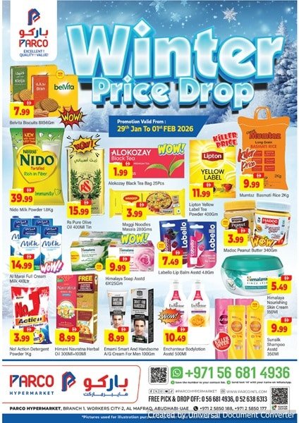 Parco Hypermarket Abu Dhabi Catalog cover page