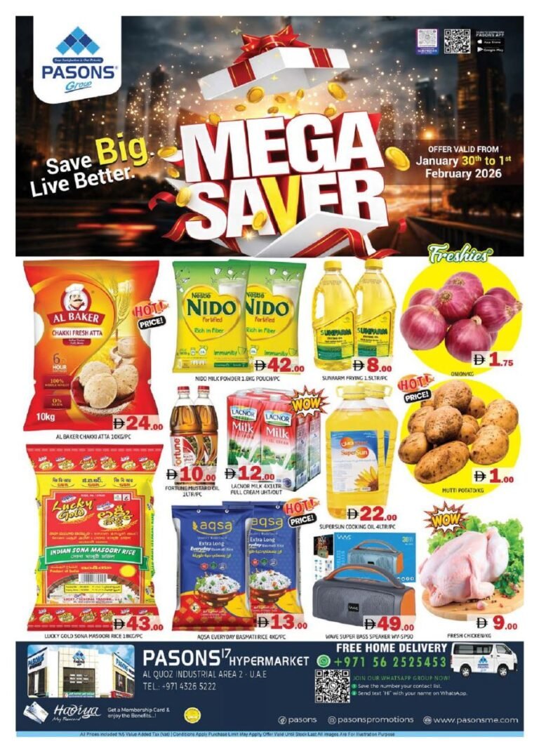 Pasons Mega Saver deals