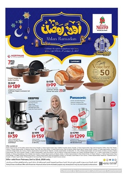 Nesto UAE Catalog cover page