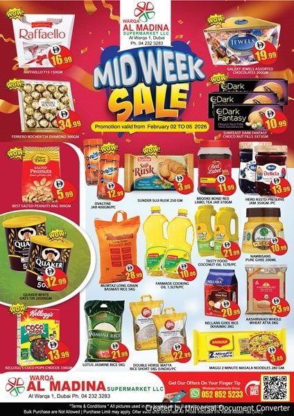 Warqa Al Madina Catalog cover page